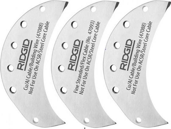 Set lame interschimbabile Ridgid de taiat cablu ASCR(max 22 mm) pentru SC-60B