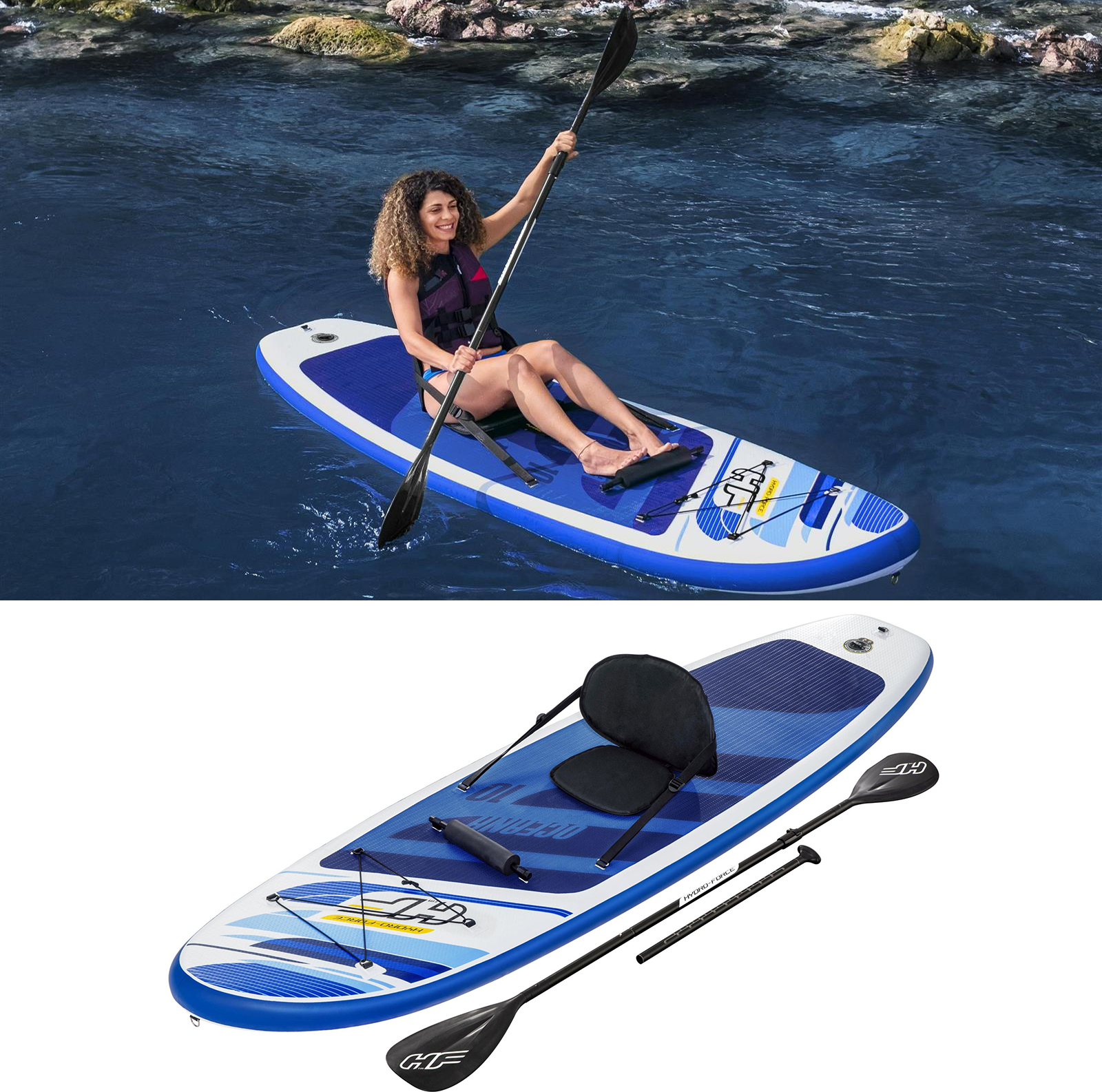 SUP Board-Set Oceana 305 x 84 x 12 cm