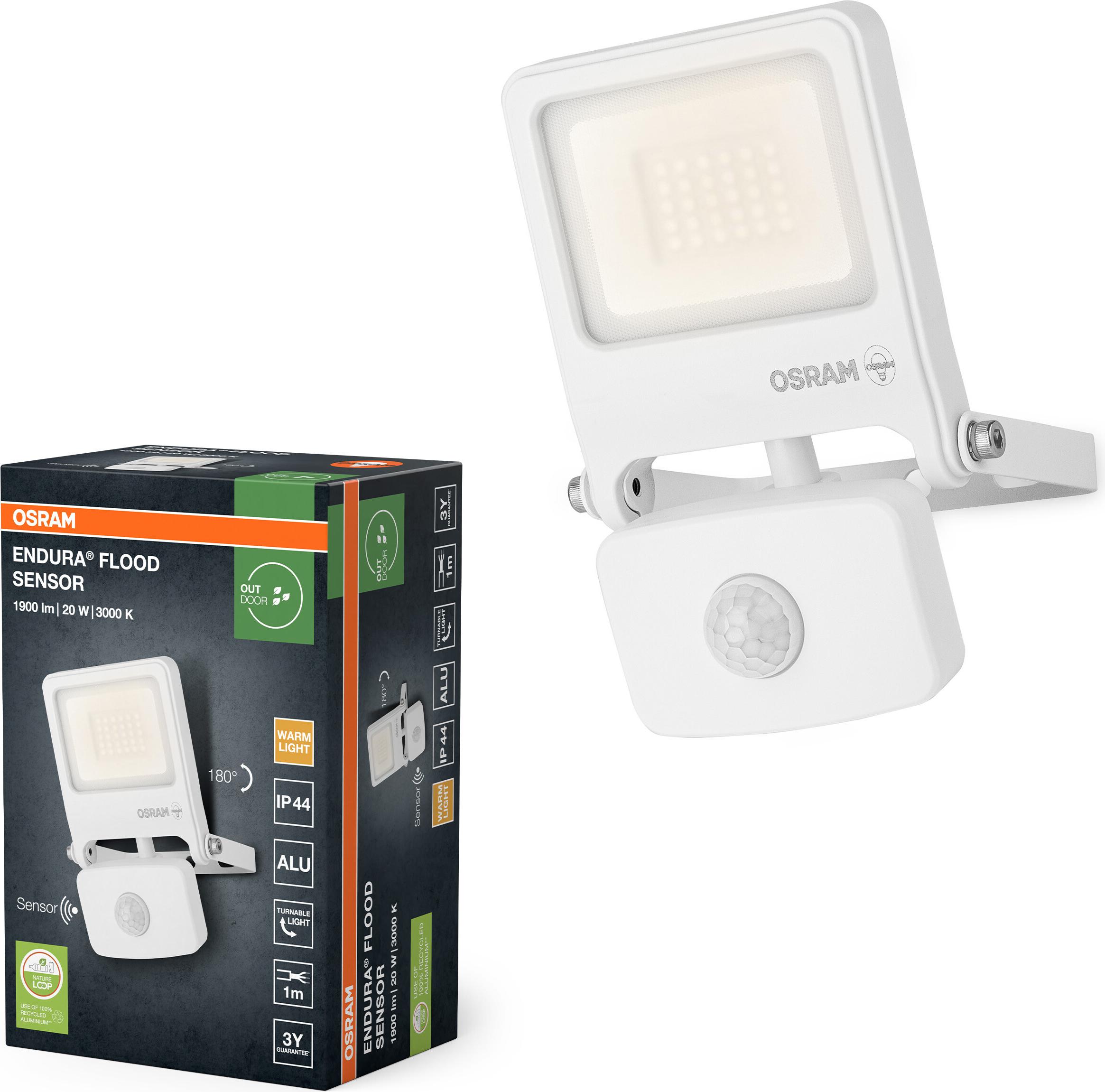 Osram ENDURA FLOOD PC 20W LED-Fluter mit Sensor für Außenanwendungen AC70387