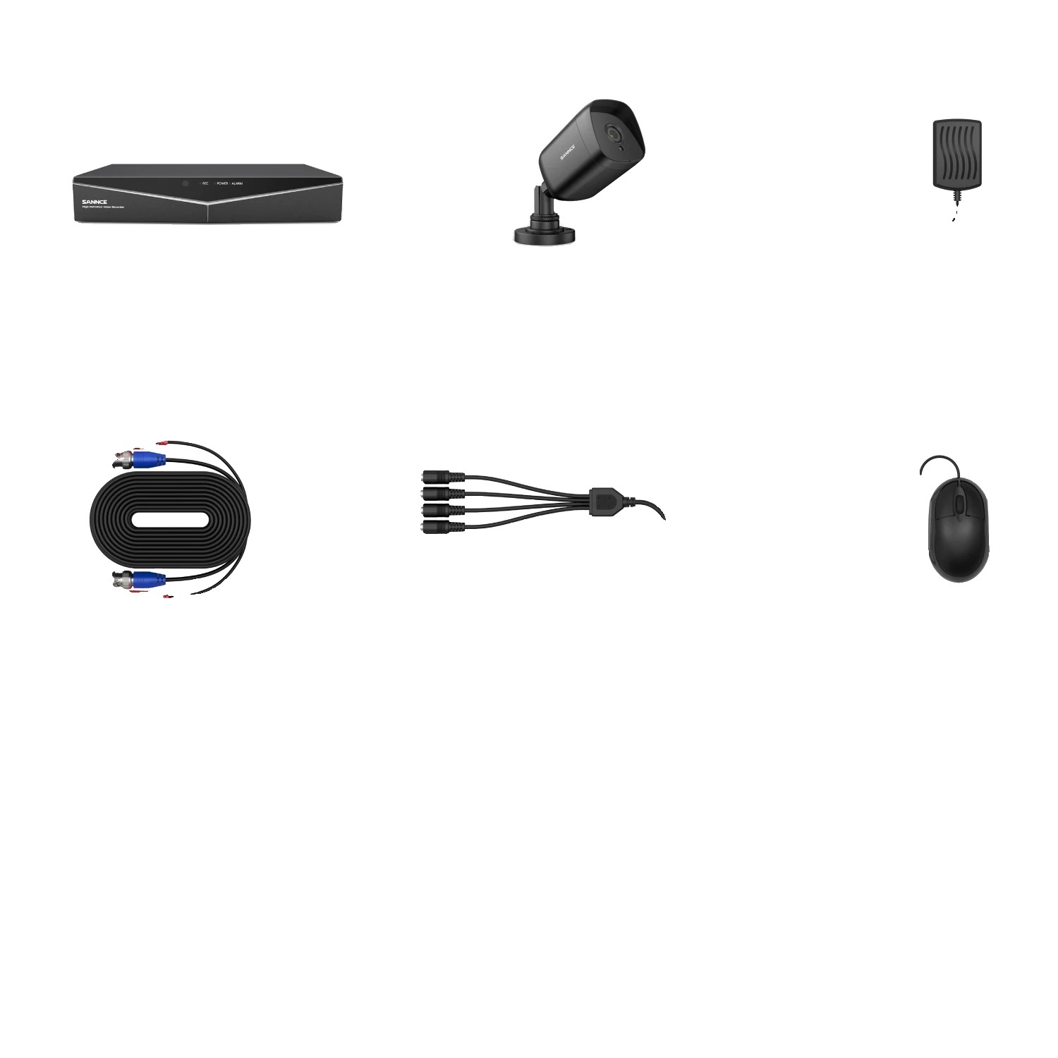 Domáci kamerový systém, 1080N DVR, nočné videnie, BIELA, 4T