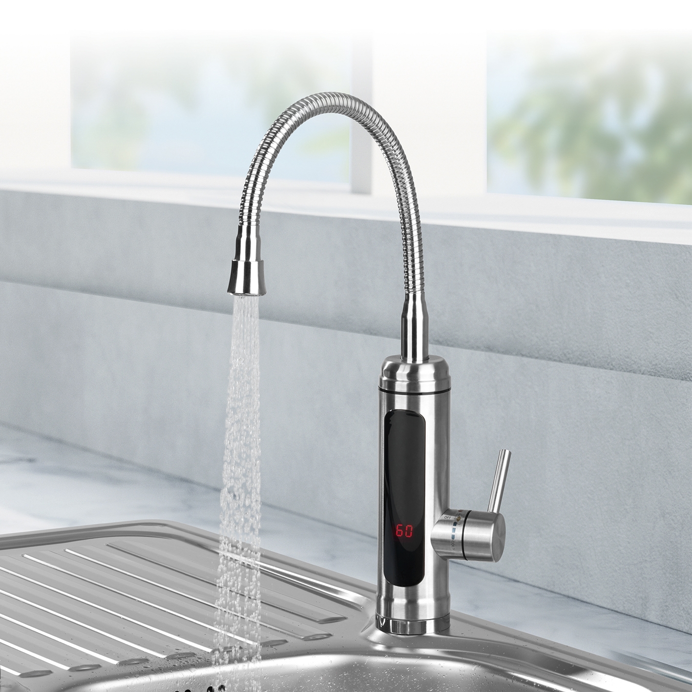 Ideal für die Dusche Die Anzeige ist um 360 ° drehbar Einfach gradgenau die Temperatur überprüfen! MAXXMEE Thermometer für Wasserarmaturen die Badewanne oder die Spüle silber Ideal für die Dusche Die Anzeige ist um 360 ° drehbar Einfach gradgenau die Temperatur überprüfen! MAXXMEE Thermometer für Wasserarmaturen die Badewanne oder die Spüle silber
