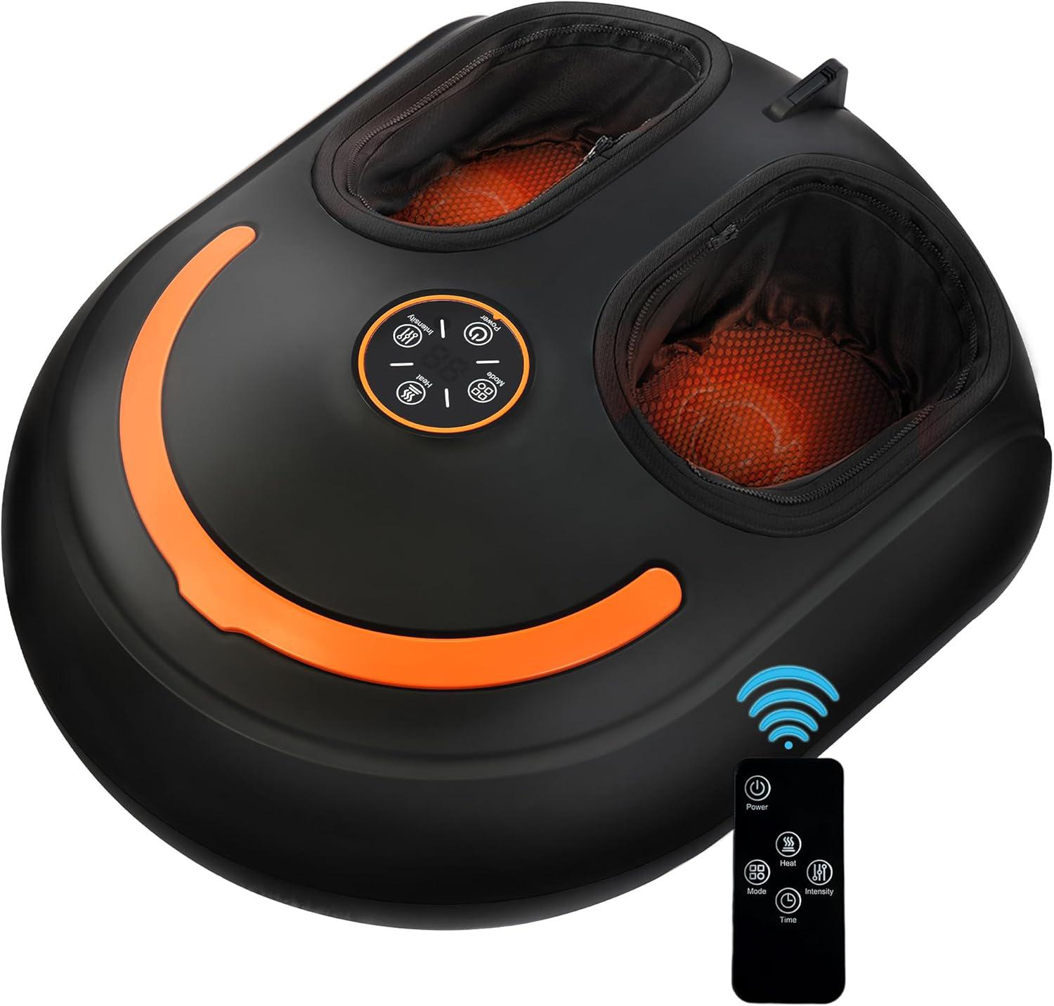 bedee Fußmassagegerät, Shiatsu Fussmassagegerät, Wadenmassagegeräte, Venen-Massagegerät, Beinmassagegerät, Tiefenknetentlastung, Wärmefunktion
