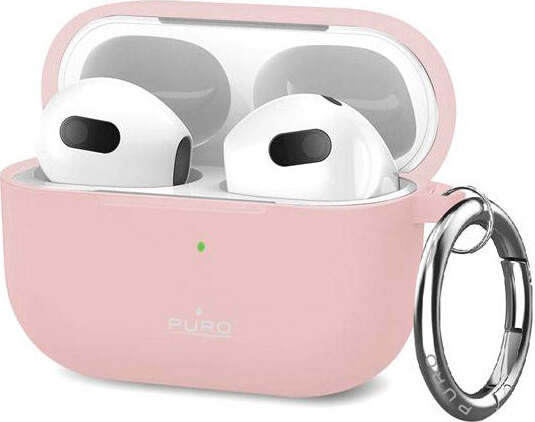 Puzdro Apple Airpods 3 Icon s háčikom, ružové