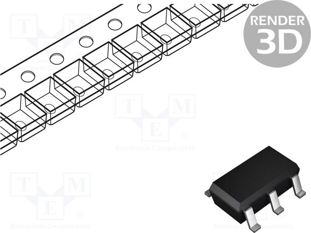 TNE 20x Transistor: NPN / PNP 65V complementary pair bipolar 0.1A BC846BPN.115 Komplem _1GH_BC846BPN.115