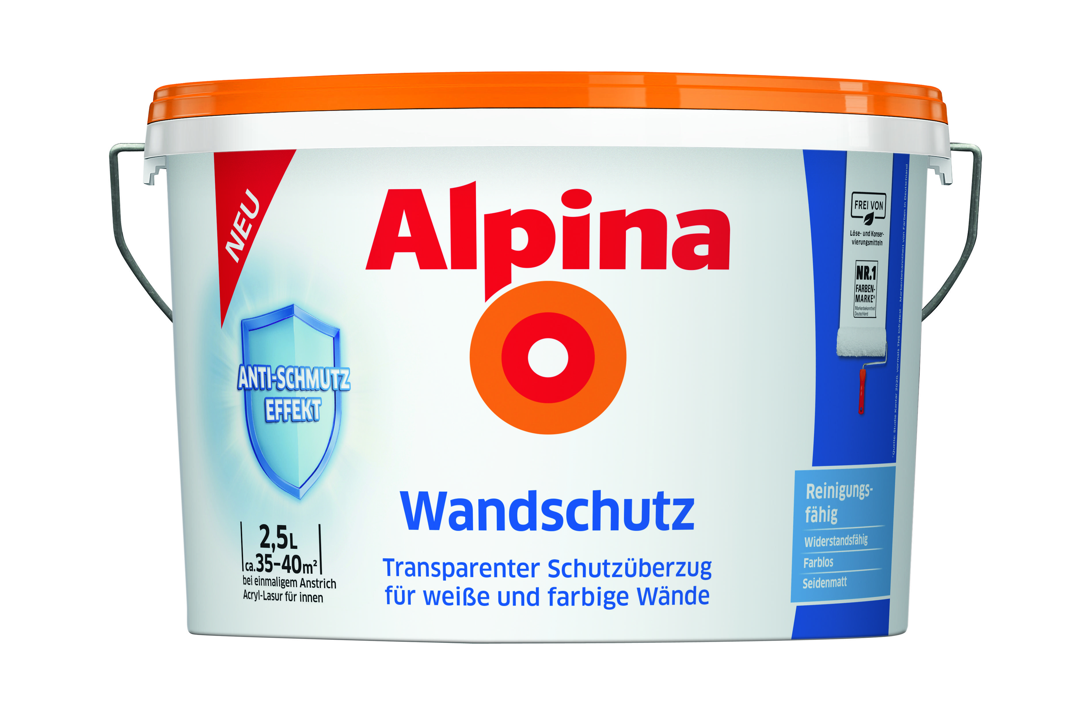 Alpina Schutzanstrich Wandschutz transparent 2,5 L 0765500164