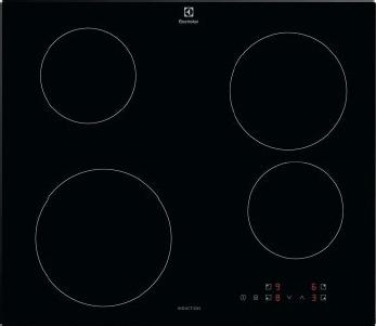 Electrolux LIB60424CK, Čierna, Vstavaný, 60 cm, Indukčná varná doska so zónami, Sklo, 4 zone(s)