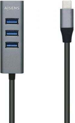 Rozbočovač USB typu C Aisens A109-0508/ 4xUSB