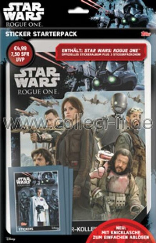 Topps Star Wars Rogue One - Sammelsticker - Starterpack