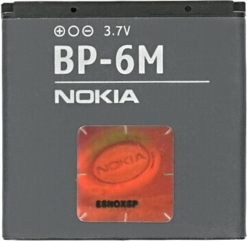 Nokia Batteria originale BP-6M per 3250 6151 6233 6234 6280 6288 Pila Nokia Batteria originale BP-6M per 3250 6151 6233 6234 6280 6288 Pila