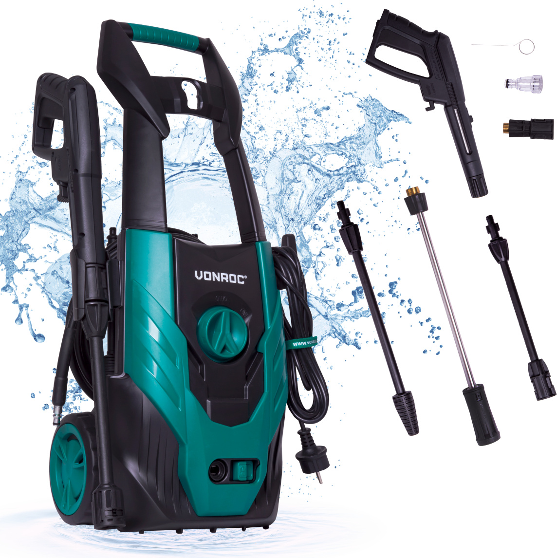 Vonroc Hochdruckreiniger 170bar - Fassadenreiniger, Dampfreiniger