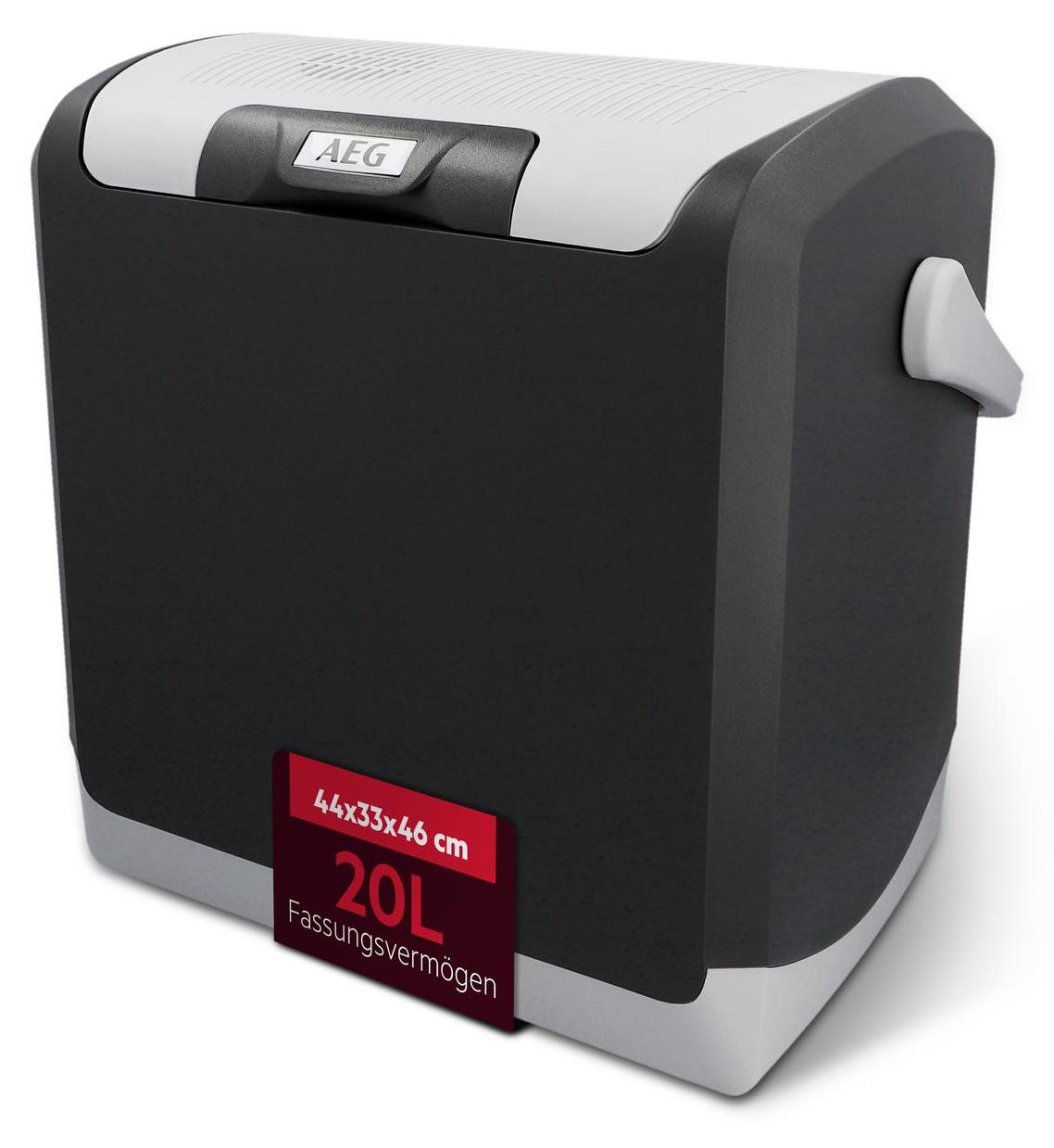 AEG Mobile Kühlbox KK20, 20 L, thermoelektrisch, 12V/230V, 42,5x42,5x30,8 cm