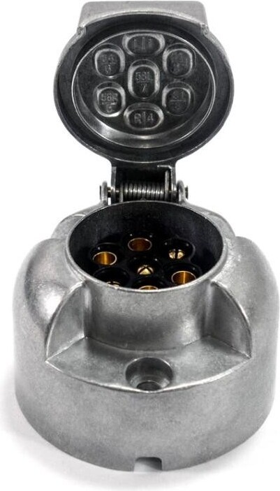 AMiO Parksteckdose Aluminium 7-polig 12/24V Modell 01257