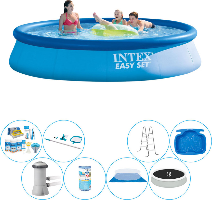 Intex Easy Set Rund 396x84 cm - Bazénová súprava Deluxe