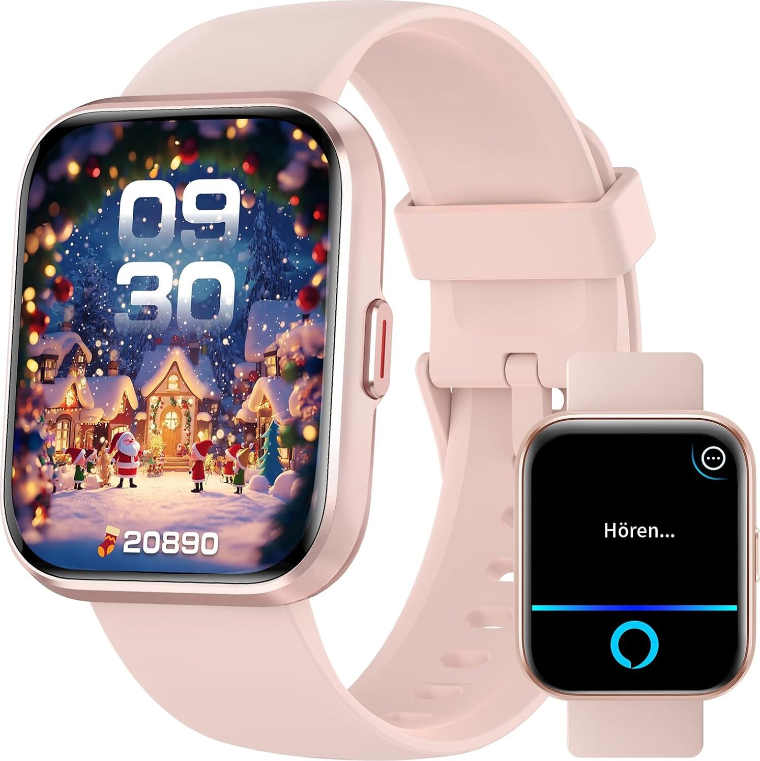 Smartwatch muži s funkciou telefónu, 1,8'' Alexa vstavaný fitness hodinky ženy s IP68 vodotesné, 110 + športové režimy, krokomer hodinky Android, iOS