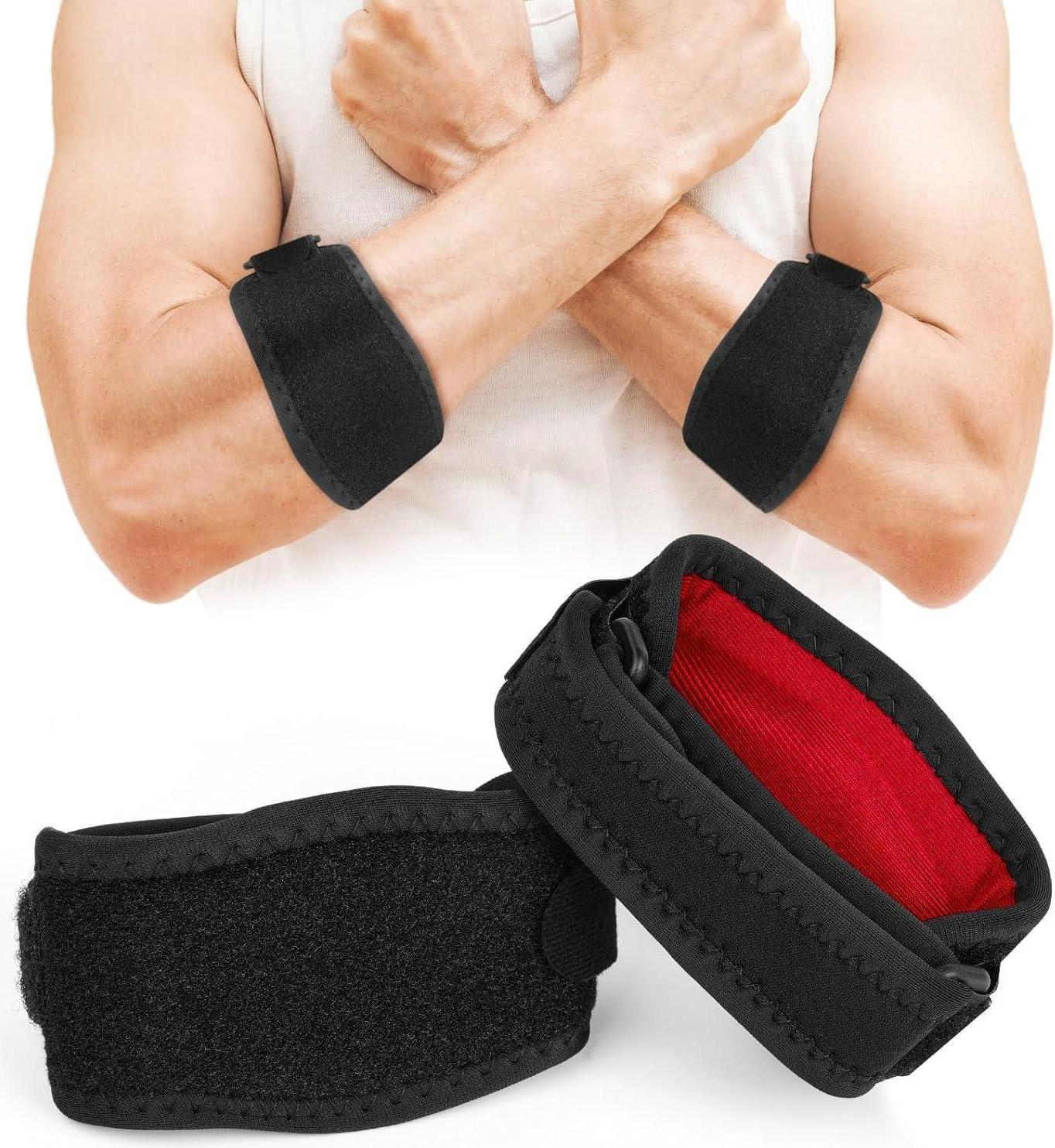 Sonstige Ellenbogenbandage Tennisarm Golferellenbogen Sport Fitness Rot