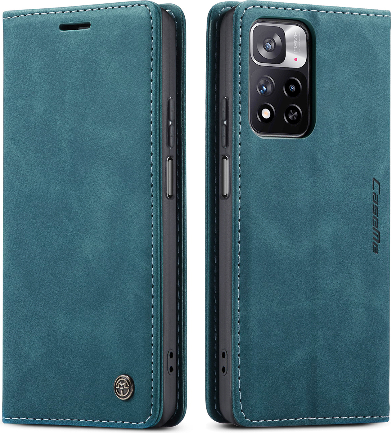 PU Leder Hülle Für Xiaomi Redmi Note 11 Pro Plus 5G – Mit Standfunktion & 3 Kartenfächern – Elegante Brieftaschenhülle