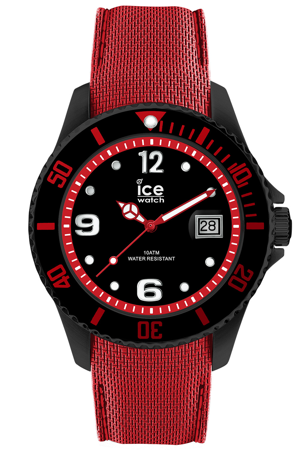 Hodinky Ice-Watch 015782 Herrenarmbanduhr Ice Steel Black Red L