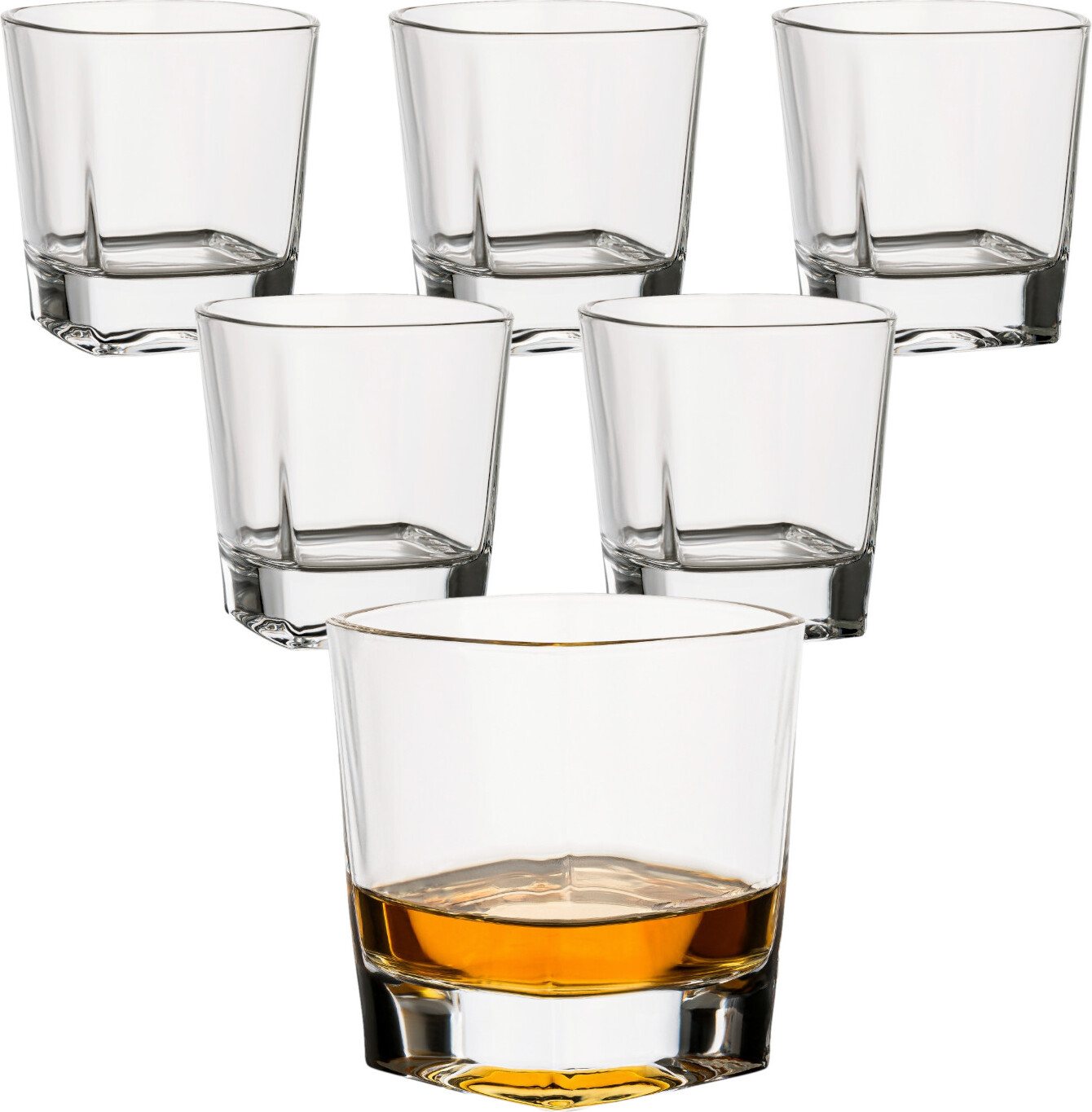 set di 6 bicchieri da whisky 250 ml Crystal - set di