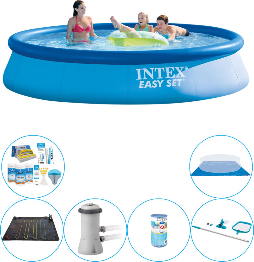 Intex Easy Set Round 396x84 cm - 7-dielny - Balenie bazéna