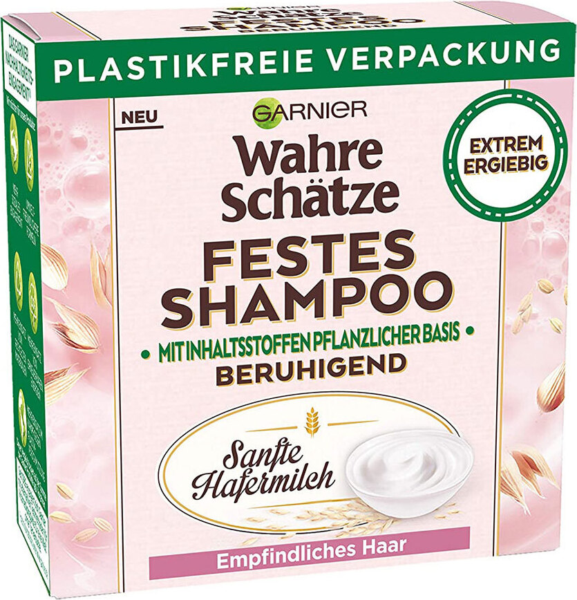 Garnier Wahre Schätze Sanfte Hafermilch festes Shampoo vegan 60g 873268