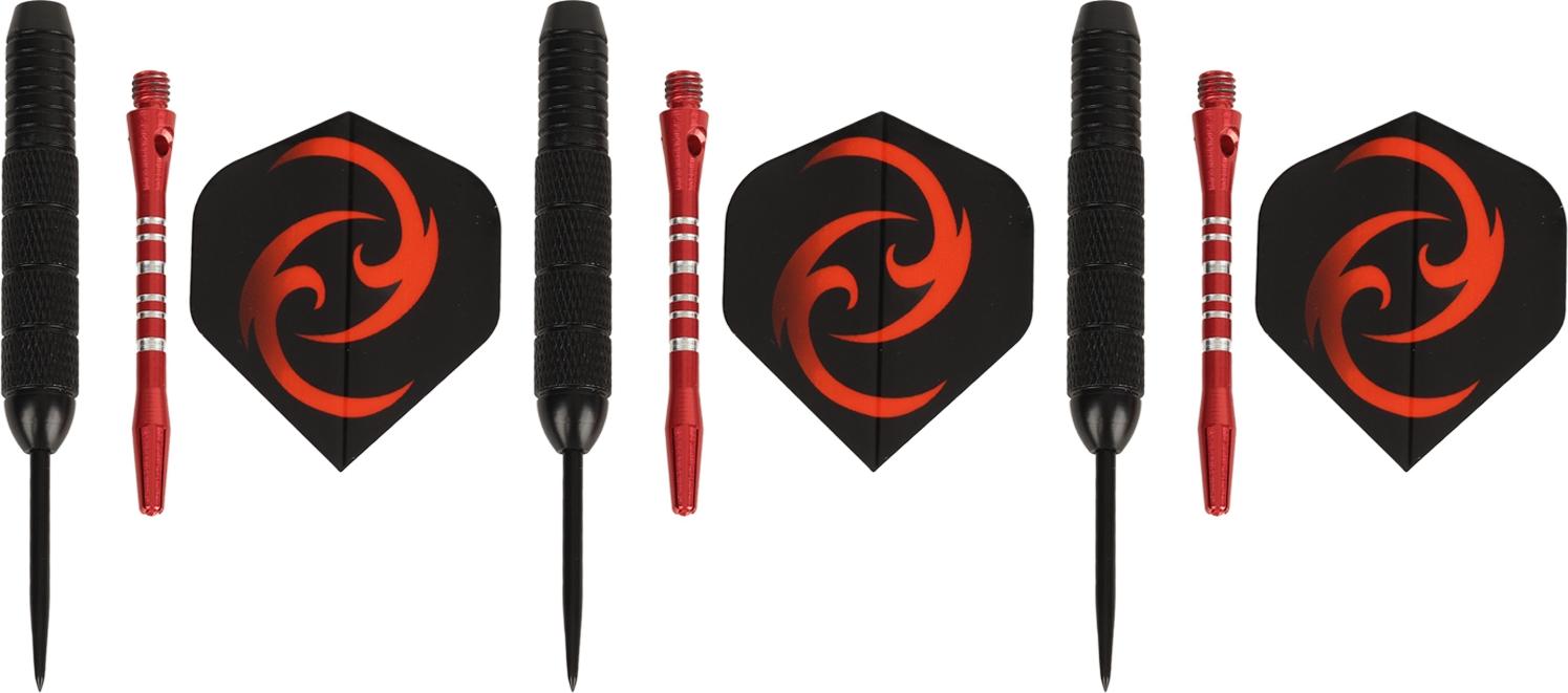Gistuch Stahlspitze Darts Set Point Metal Anti Slip Leichter Gewicht Flugprofi für Dartboard Home Bar rot