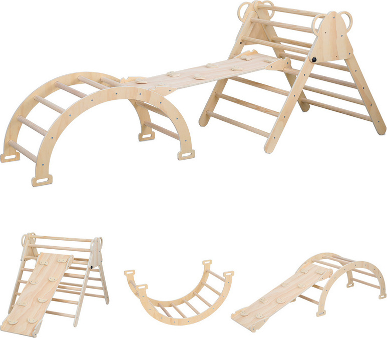 Jopassy kletterdreieck Klettergerüst Indoor Sprossendreieck Spielplatz zum Klettern RL-TH9751-1-OTq