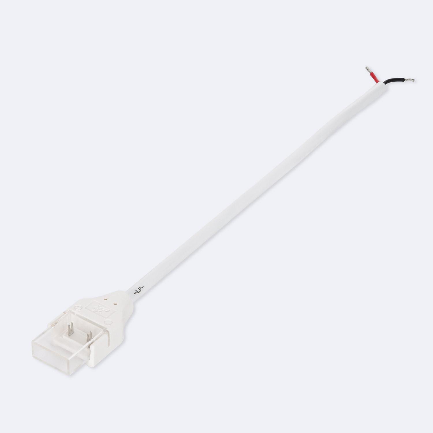 LEDKIA Verbinder mit Kabel für LED-Streifen Selbstgleichrichtend 220V AC SMD Silicone FLEX Breite 12 mm 12 mm