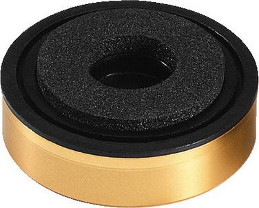 MONACOR Gehäusefuß HF-35G mit Dämpfungseinsätzen, Ø 35 mm x 11 mm MONA HF 35G