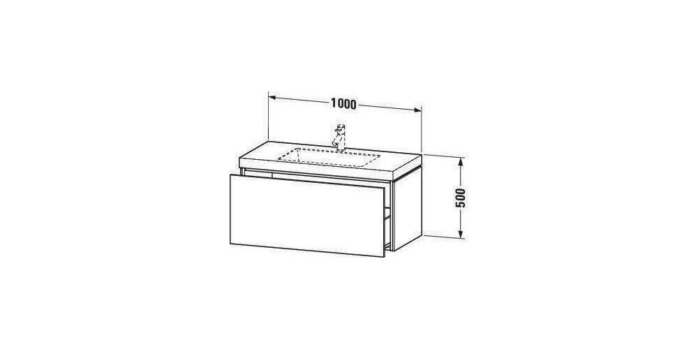 DURAVIT LC6918O8484 L-Cube cbonded wh