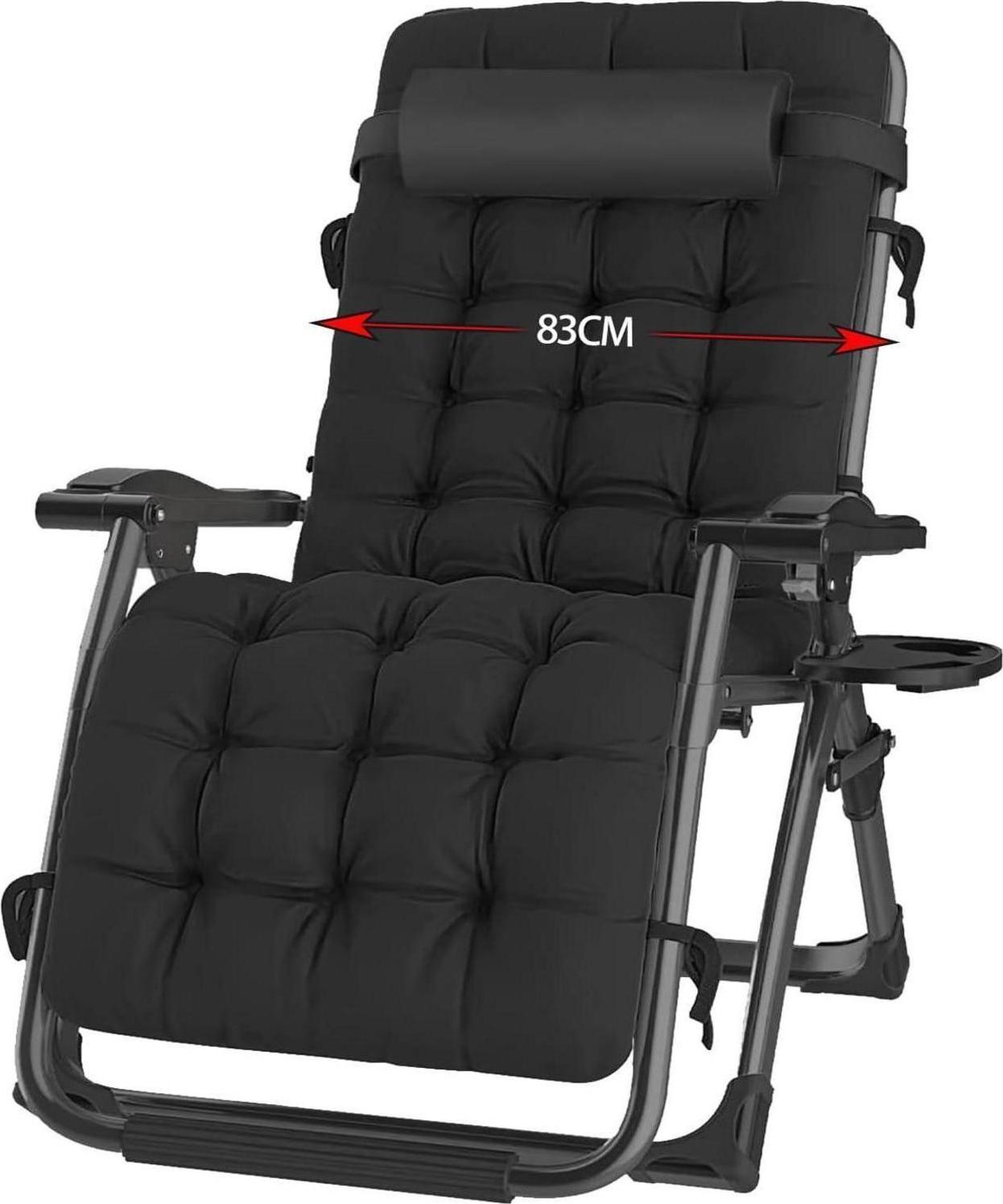 Skladacie lehátko Lehátko s poťahom Nosnosť 240 kg Čierna