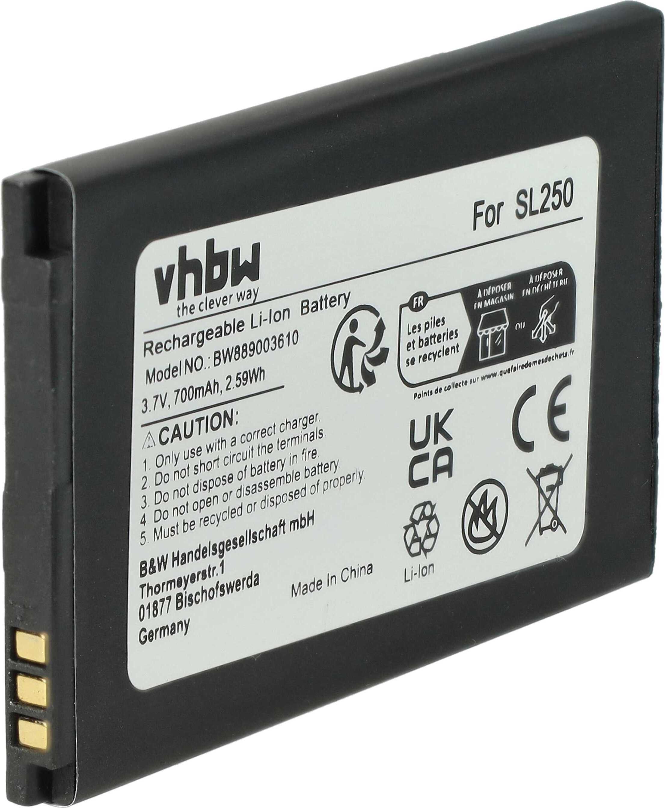 Vhbw batteria sostituisce Doro BDA-2000A per smartphone cellulare per