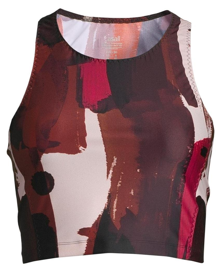 casall Paint Printed Crop Top Painted Red Painted Red 40 21251