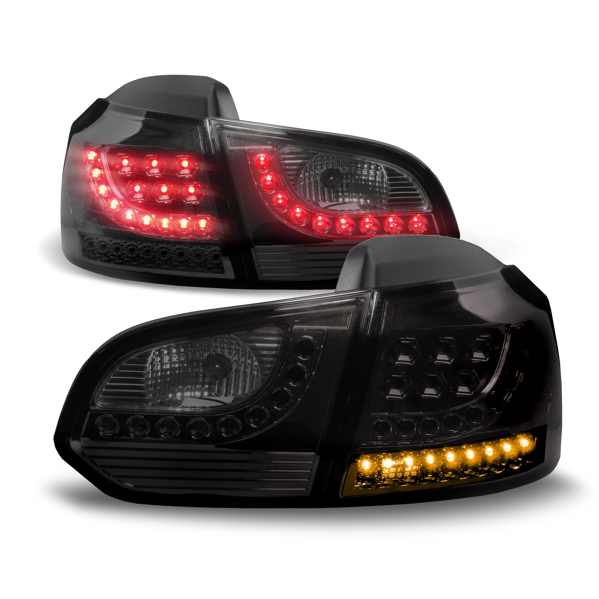 GTI R20 Look LED Rückleuchten Schwarz Smoke Heckleuchten für Volkswagen Golf  5