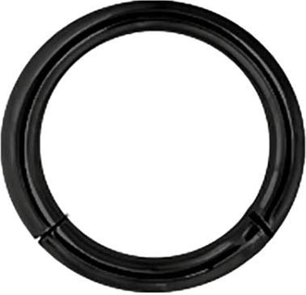Karisma Schmuck Karisma Black Titan G23 Hinged Segmentring Charnier/Septum Clicker Helix Ring Piercing Ohrring - 1,2x8mm B07MZGPHC3