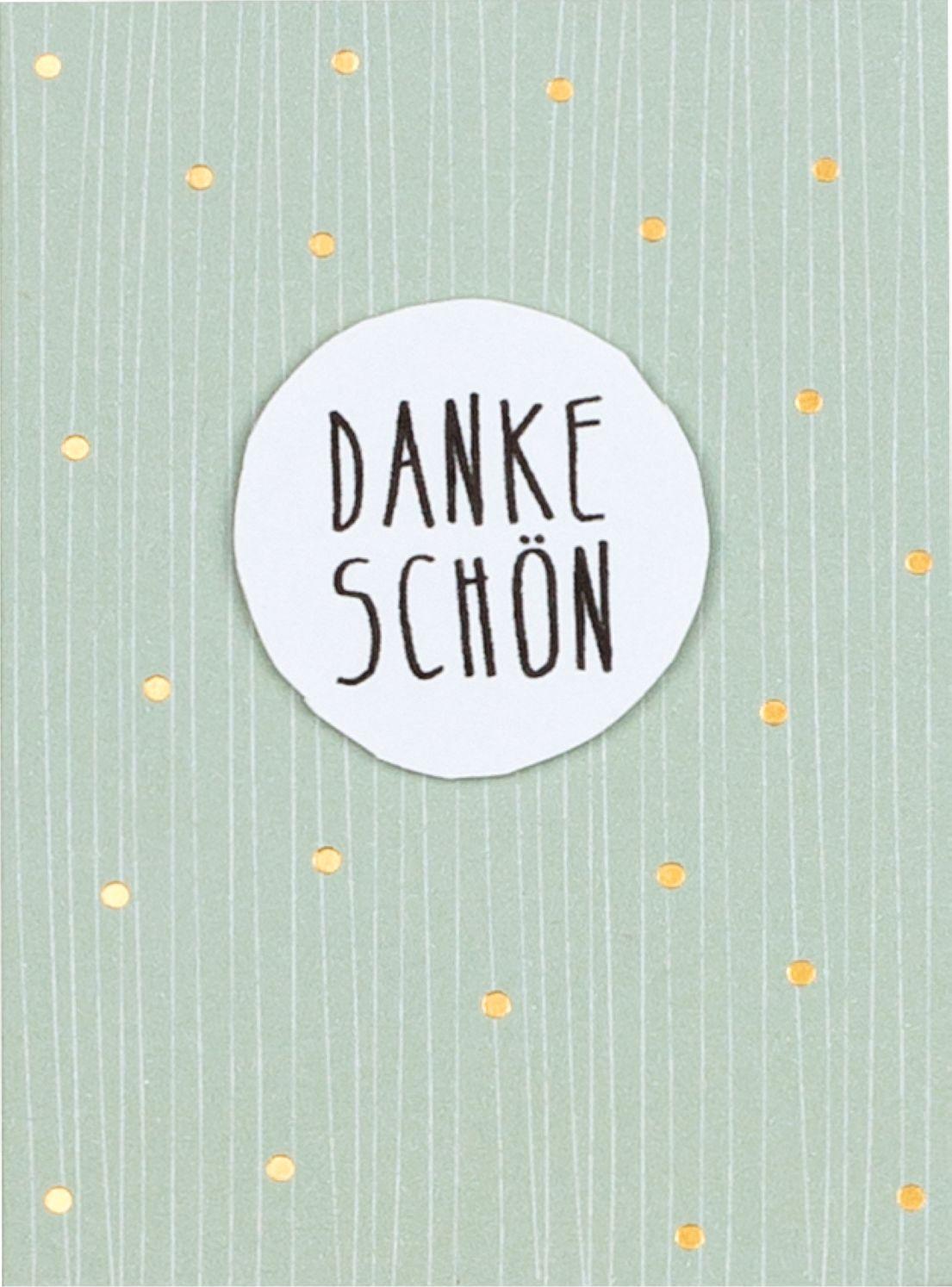 räder Dankeschön-Minikarte handgeschrieben 63372