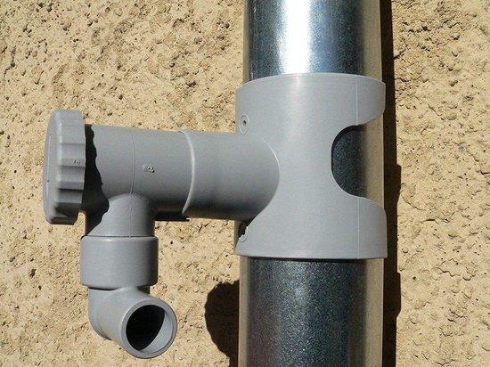 OEM Regenabfluss für runde Leitungen, grau, praktisch 2026