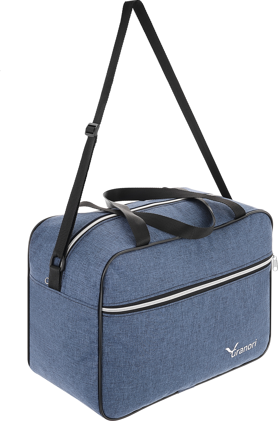 Handgepäck Reisetasche 40x20x25 cm ideal geeignet als kleines Bord-/ Kabinen-/ Handgepäckstück für Flüge mit z.B. Ryanair in Blau von Granori