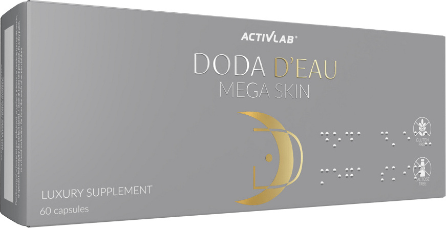 Activlab DODA D'EAU Mega Skin 60 Kapseln, lindert Hautirritationen, Hautelastizität | Nachtkerzenöl, Gamma-Linolensäure GLA, Vitamin E ACTIV/1847