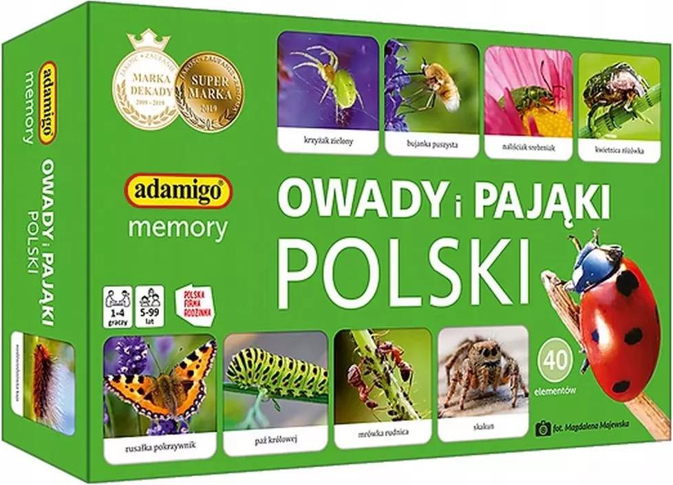 Insekten und Spinnen in Polen Memory-Spiel Adamigo 07868