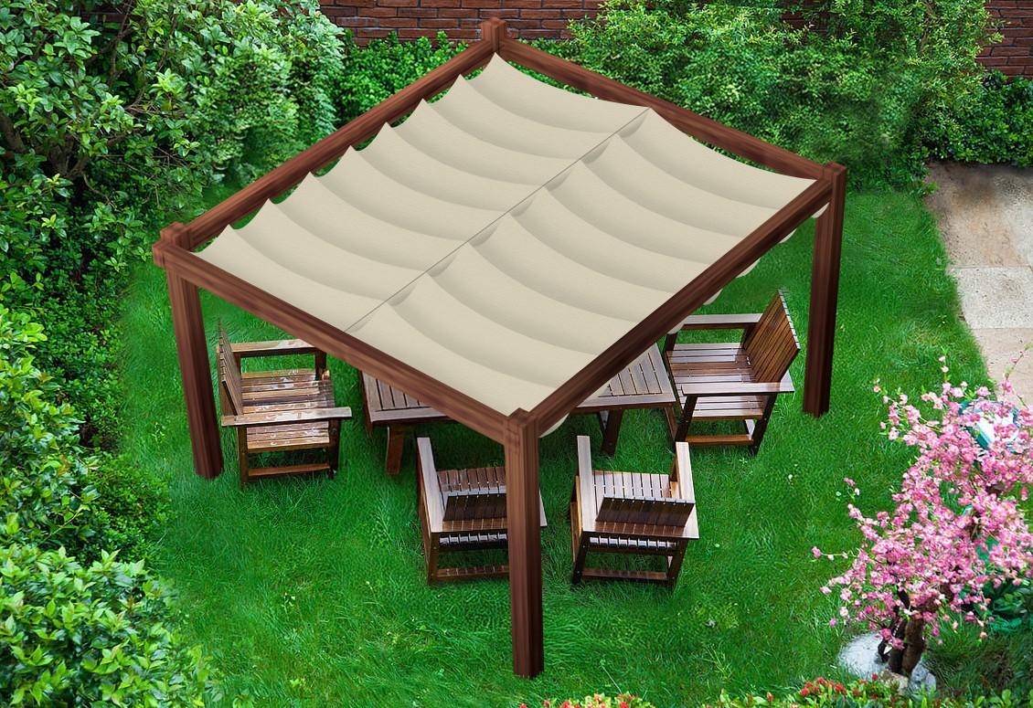 Sunshade Wasserdicht Seilspannmarkise 3x5 Beżowy