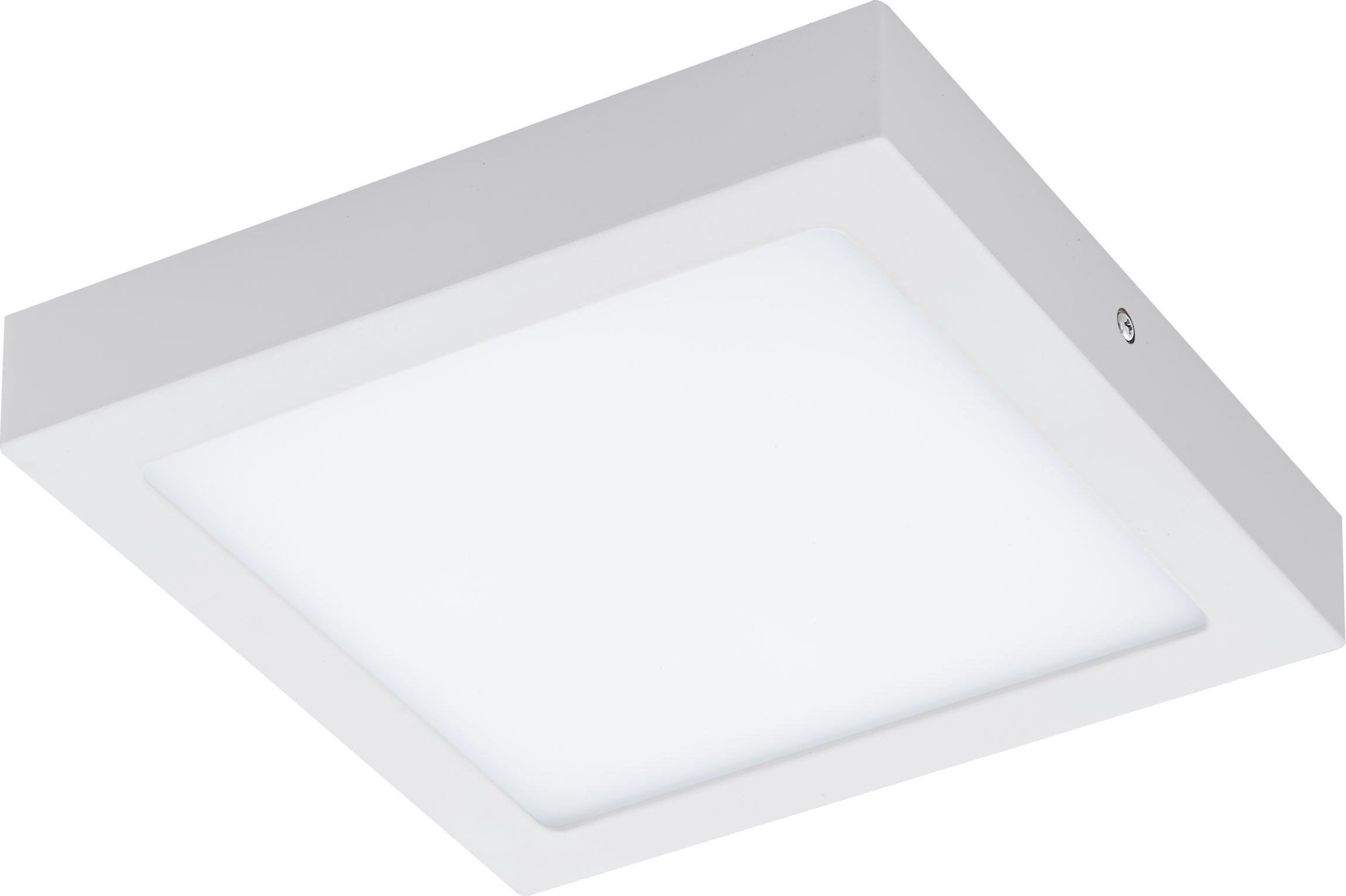 EGLO connect LED Deckenleuchte Fueva-C, Smart Home Deckenlampe, Bürolampe weiß, 22,5 x 22,5 cm, dimmbar, Weißtöne und Farben einstellbar 33316