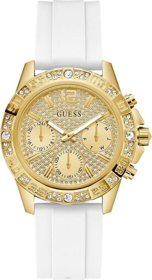 Montre-Bracelet Femme Guess G55166L Ton Argenté - Occasion - Fonctionne, Traces D'Usage