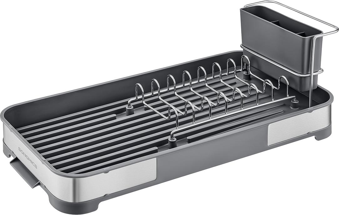 ecomax Abtropfgestell aus Edelstahl, silbergrau B34KCS034G01