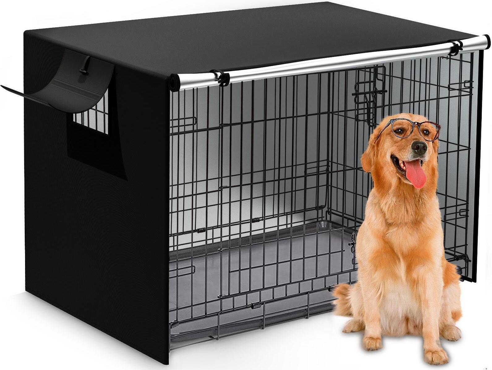 Hundebox Abdeckung 109x74x76cm - Wetterfest Mit Belüftung