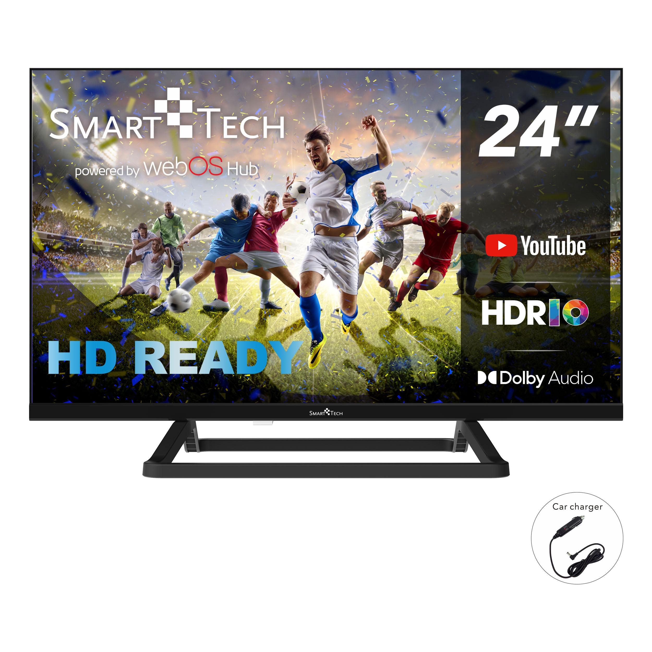 Smart Tech 24HW01V3, 24-Zoll-HD-LED-WebOS-Fernseher (60 cm), YouTube, Netflix, Prime Video, Disney+, TED, DAZN