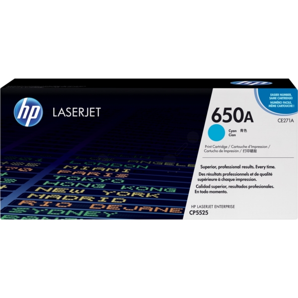 Toner HP č.650A - CE271A (Azurový)
