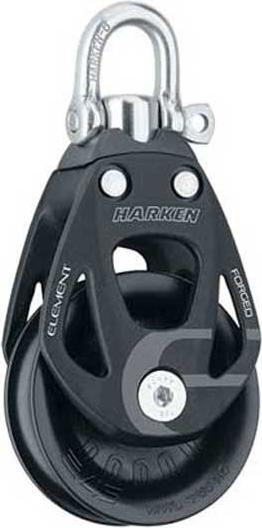 Harken Einzel-drehwirbel 45 Mm Schwarz Schwarz One Size 6230