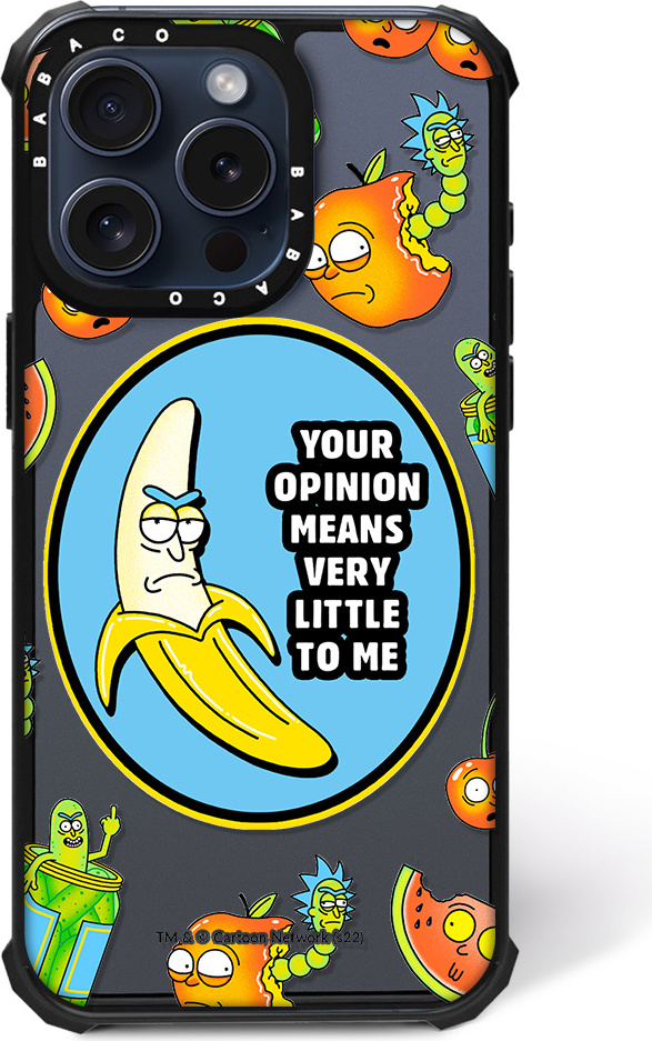 ERT GROUP Rick and Morty Pattern Rick & Morty 009 Magnetické puzdro na mobilný telefón pre IPHONE 14 PRO MAX, palcové puzdro kompatibilné s MagSafe, nárazuvzdorné, transparentné