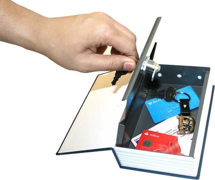 thumbsUp! Tresor im Buch-Design für kostbare Wertsachen ; Farbe: Blau A0000384