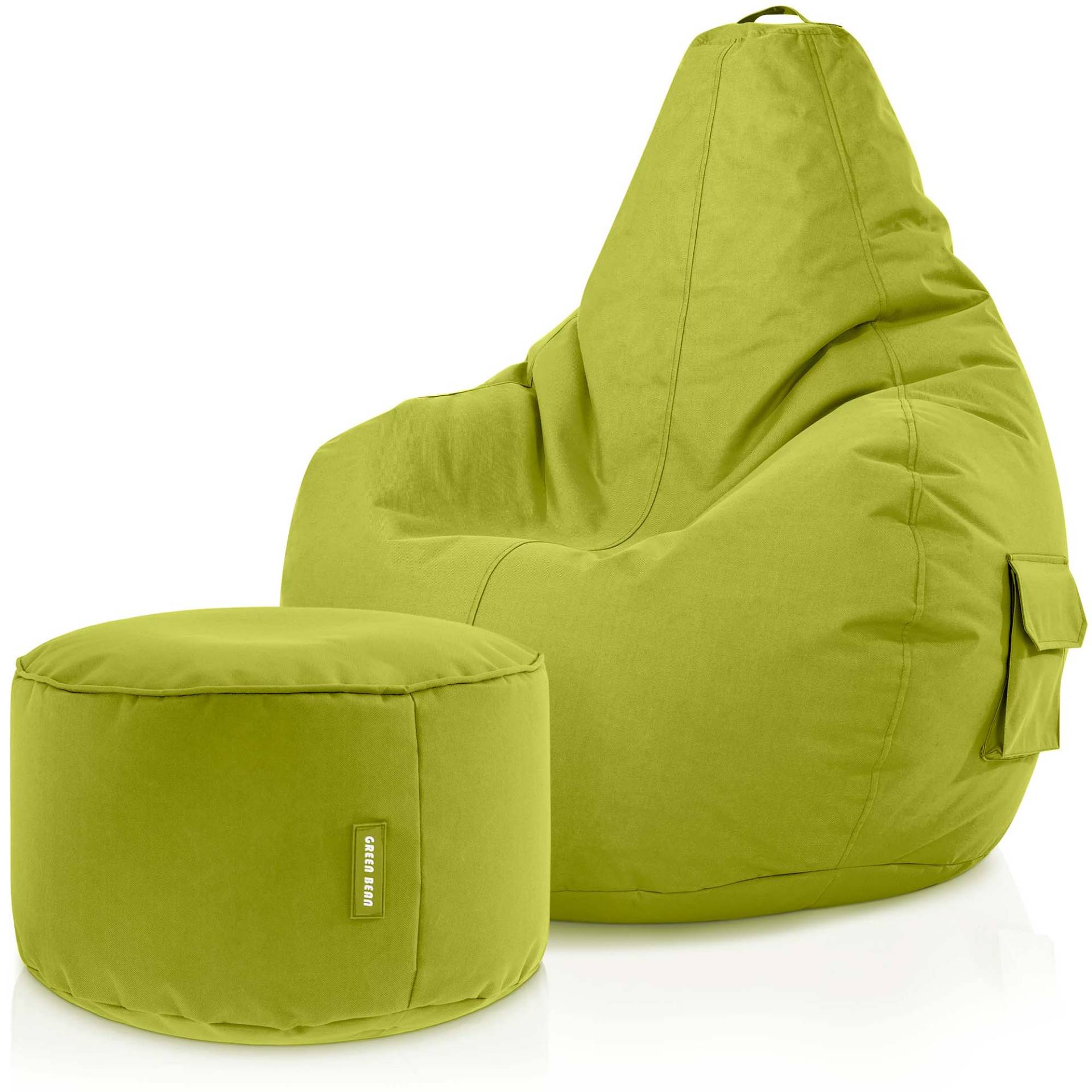 Stilvolle Green Bean Sitzsack Bilder
